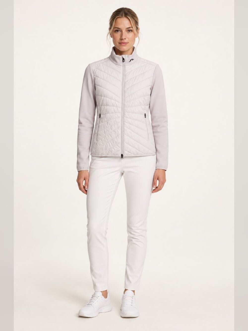 J.Lindeberg Madde Quilt Hybrid Jacket – Grey Lilac, Size S